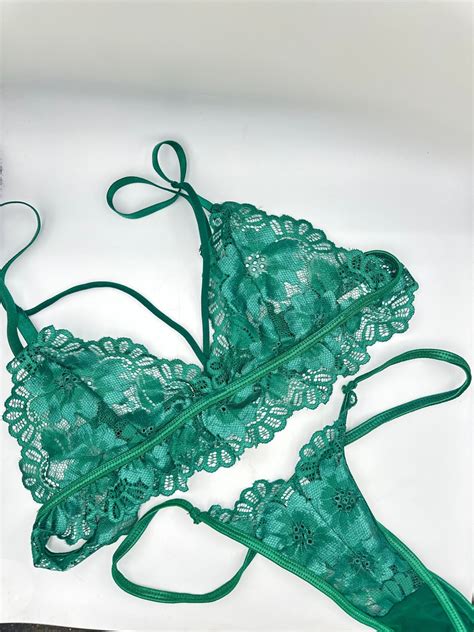 Lingerie Set See Through Lingerie Set Lace Lingerie Set Transparent Lingerie Set Sheer Bra Bra