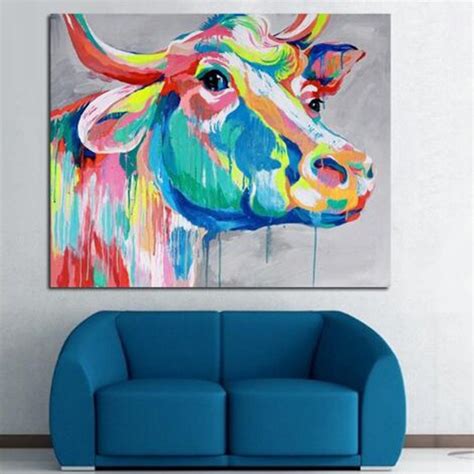 Abstract Cow Painting at PaintingValley.com | Explore collection of Abstract Cow Painting