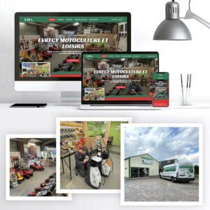 Création du site Evrecy Motoculture Loisirs Nuances de web