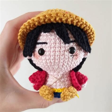 Monkey D Luffy One Piece Croche Amigurumi Produtos Elo7