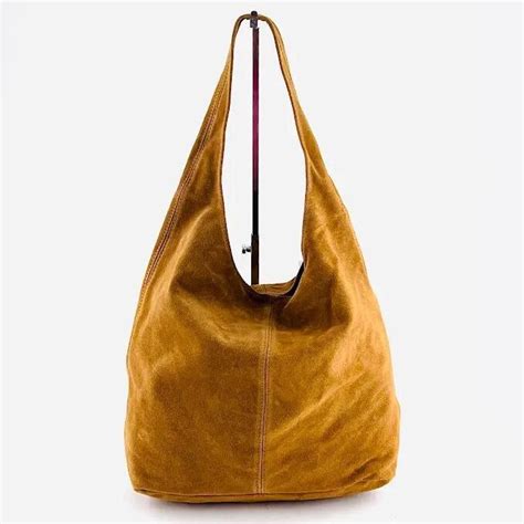 Suede tote bag