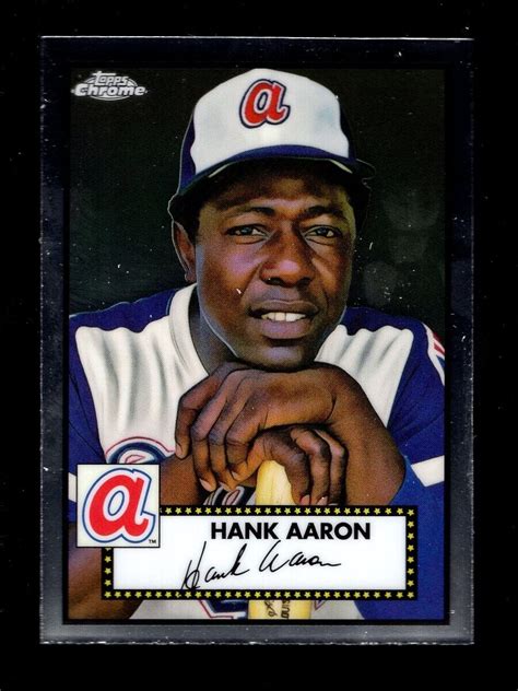 2021 TOPPS CHROME PLATINUM 678 HANK AARON BRAVES EBay