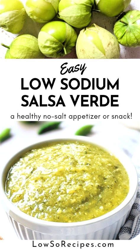 Low Sodium Salsa Verde Recipe (No Salt Added) | Recipe | Garden fresh ...