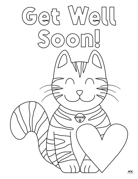 Get Well Soon Coloring Pages Free Pages Artofit