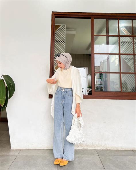 Ootd Hijab Celana Jeans Cocok Untuk Lebaran Hari Kedua