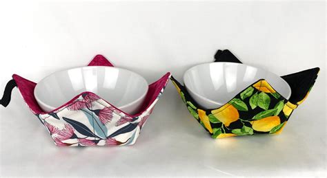 Reversible Bowl Cosies Hot Soup Bowl Holder Microwave Bowl Etsy