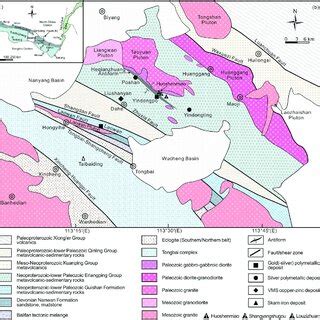 Simplified Tectonic Framework Of The Qinling Dabie Orogen A And