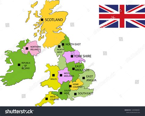 Vector Map England Uk Map England Image Vectorielle De Stock Libre