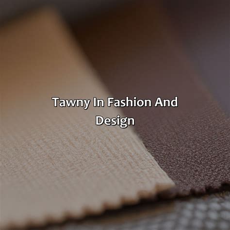 What Color Is Tawny - colorscombo.com