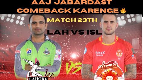 Isl Vs Lah Dream Prediction Isl Vs Lah Dream Team Isl Vs Lah