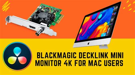 BlackMagic Decklink Mini Monitor 4k External Monitor Setup For Mac ...
