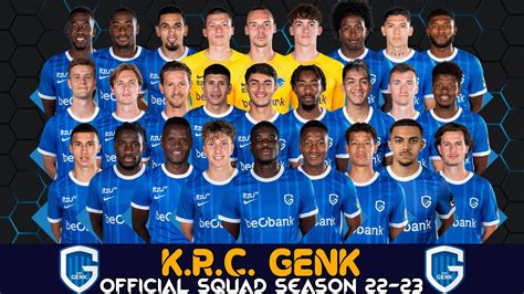 Krc Genk Official Squad New Player S Jupiler Pro League