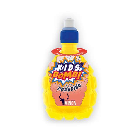 Kids Bomb Ροδάκινο 330ml - 12 τεμάχια - WaterFresh