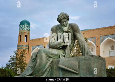 Uzbekistan Khiva Statue Of Muhammad Ibn Musa Al Khwarizmi Famous