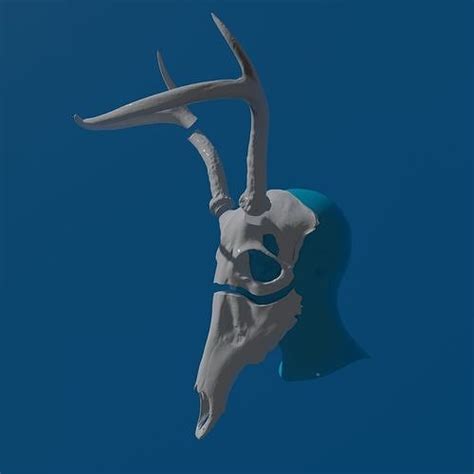 Deer Skull Mask Viking Style 3d Model 3d Printable Cgtrader