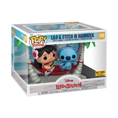 Buy Pop Moment Lilo And Stitch In Hammock At Funko