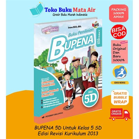 Jual BUPENA BUKU PENILAIAN JILID 5D UNTUK SD MI KELAS V K13N