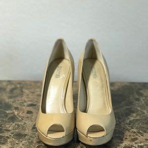 Michael Kors Shoes Michael Kors York Platform Nude Open Toe Pump Poshmark