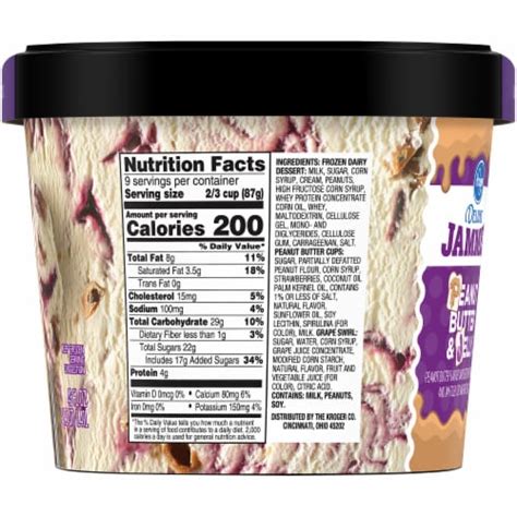 Kroger Deluxe Jammed Peanut Butter Jelly Ice Cream Fl Oz Frys