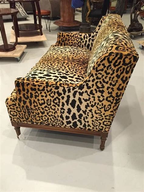 leopard print sofa appears baci living room