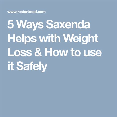 Saxenda Dosing Chart