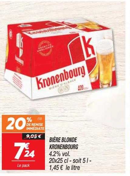 Promo Bi Re Blonde Kronenbourg Chez Netto Icatalogue Fr
