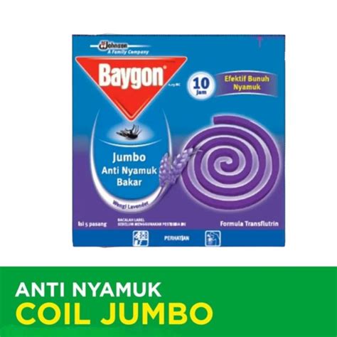 BAYGON Obat Nyamuk Bakar Jumbo Lavender Isi 5 Pasang Lazada Indonesia