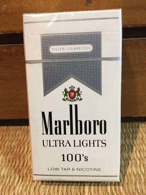 Marlboro Ultra Lights 100’s Filter Cigarette Hard Pack by Philip Morris ...