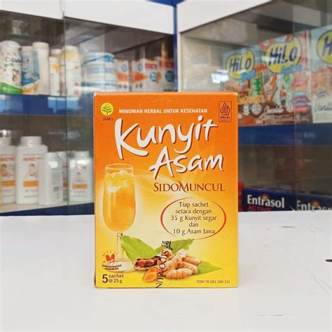 Jual Kunyit Asam SIDOMUNCUL 1 Box Isi 5 Sachet Shopee Indonesia