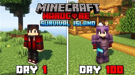 I Survived Days On A Survival Island In Minecraft Hardcore Hindi