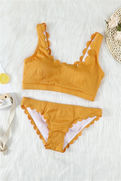 Scalloped Bikini Set Angel Croshet