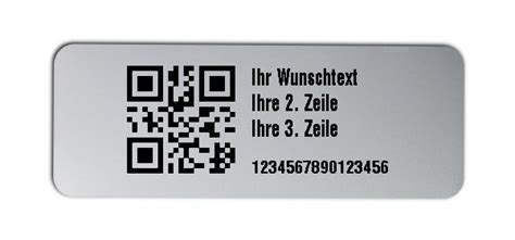 X Mm Etiketten Mit Qr Und Datamatrix Code Folie Silber