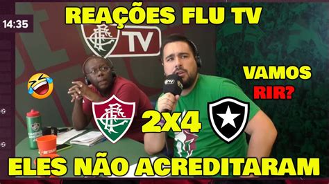 VAMOS RIR REAÇÕES FLU TV FLUMINENSE 2x4 BOTAFOGO CAMPEONATO CARIOCA