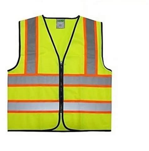 Without Sleeves Polyester Reflective Safety Jacket For Construction