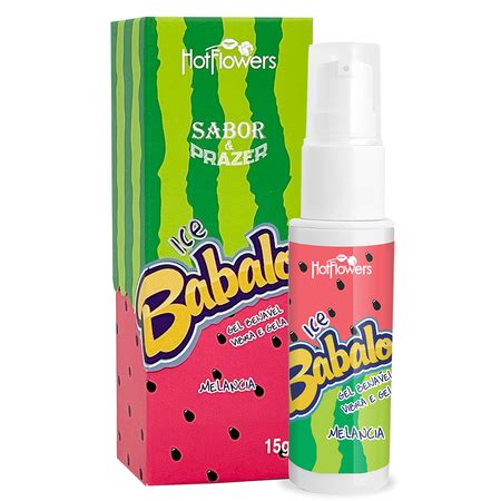 Ice Babaloo g Gel Beijável Vibra E Gela Hot Flowers