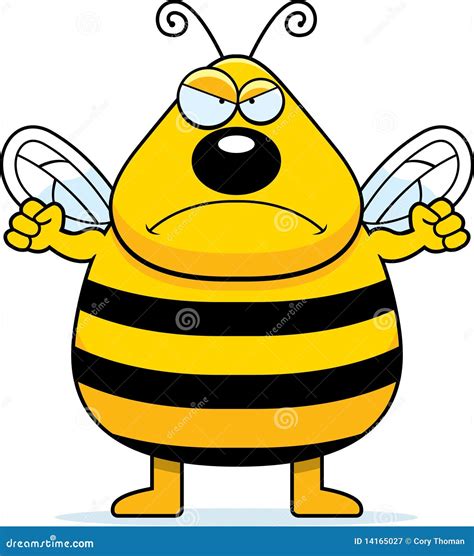 Angry Bee Stock Vector Illustration Of Furious Cartoon 14165027