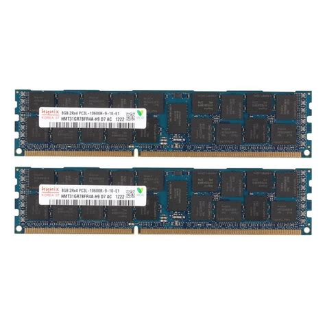 2pcs For Hynix DDR3 8GB 1333MHZ PC3L 10600R 2RX4 ECC Reg DIMM Server