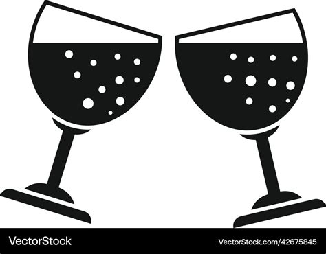 Party Cheers Icon Simple Pub Alcohol Royalty Free Vector