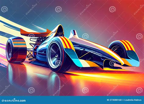 Racing Car At High Speed Generative Ai Generative Ai Stock