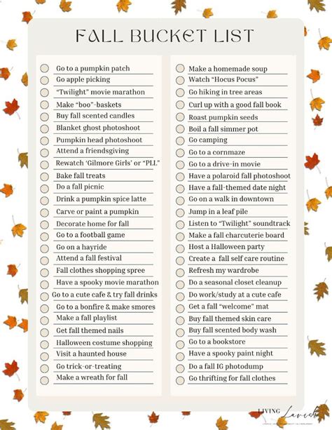 The Ultimate Fall Bucket List Checklist In 2024 Fall Bucket List