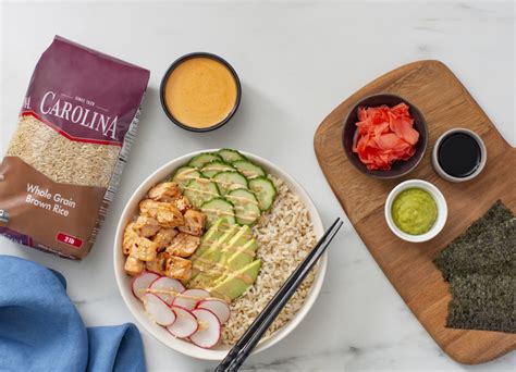 Salmon And Brown Rice Bowl Recipe Carolina® Rice