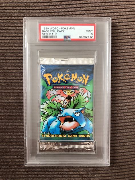 Venusaur Base Set Booster Pack PSA 9 1999 WOTC Köp på Tradera