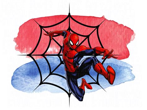 Spiderman Sublimation Png Svg Super Hero Digital File Image Etsy