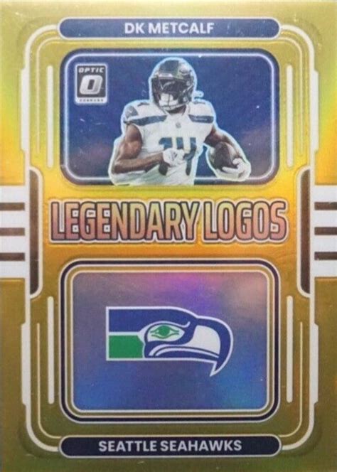 DK Metcalf 2022 Optic LL 8 Legendary Logos Gold 10 Price Guide