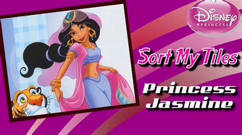 Disney Princess Jasmine Sort My Tiles Game For Kids Youtube