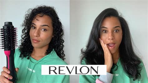 Revlon One Step Blow Dry Thick Curly Hair Review Sharlene Radlein Youtube