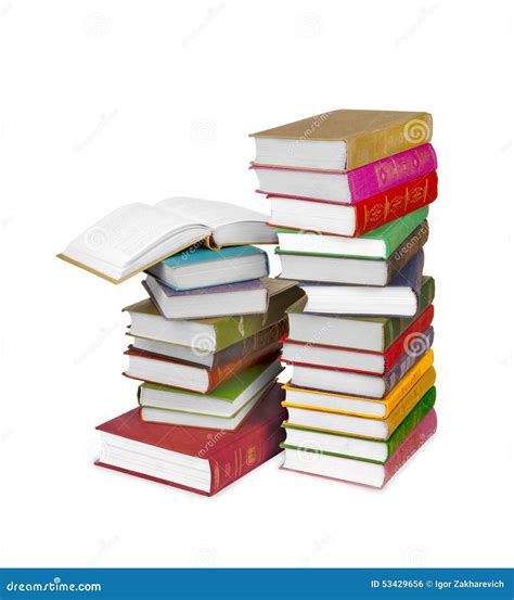 Piles Of Books Stock Photo Image Of Background Education 53429656