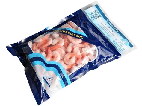 Королевская креветка очищенная с хвостом (ванамей) 1000г, PET пакет ...