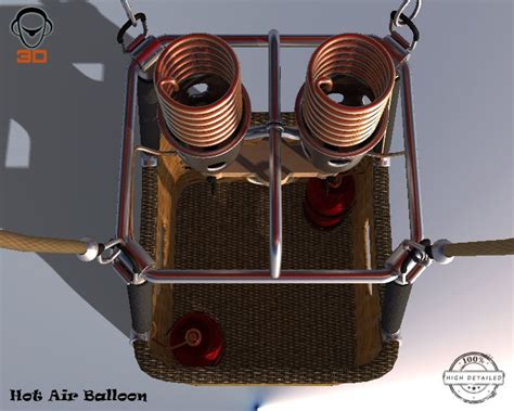 Hot Air Balloon D Model Ds Fbx Max Obj Free D