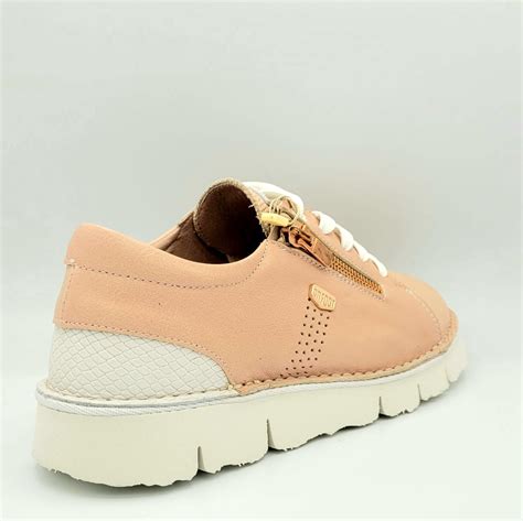 Blucher Nude Cremallera Picados Calzados Dos Pasos